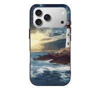 QMKFWT Lighthouse Seaside Phone Case for Phone 17, TPU Anti-Yellowing Scratch Resistant, Slim Shockproof Cover with Precise Cutouts, Supports Wireless Charging Phone Case for Phone 17