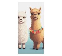 QMKFWT Llama Alpaca Beach Towels Extra Large, Quick Dry Absorbent Multipurpose, Oversized Beach Towel, Sand Free Foldable Lightweight, Travel Towel, for Beach Pool Camping Travel Vacation, 63x31.5 in