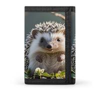 QMKFWT Lovely Hedgehog Casual Wallet Credit Card Holder Premium Document Organizer Case for Men And Women