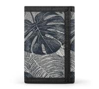 QMKFWT Monstera Leaves Casual Wallet Credit Card Holder Premium Document Organizer Case for Men And Women