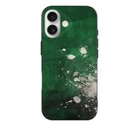 QMKFWT Orange and Green Pattern Phone Case for Phone 17, TPU Anti-Yellowing Scratch Resistant, Slim Shockproof Cover with Precise Cutouts, Supports Wireless Charging Phone Case for Phone 17