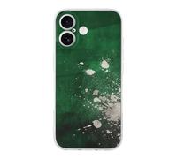 QMKFWT Orange and Green Pattern Phone Case for Phone 17, TPU Anti-Yellowing Scratch Resistant, Slim Shockproof Cover with Precise Cutouts, Supports Wireless Charging Phone Case for Phone 17