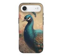 QMKFWT Oriental Peacock Pattern Phone Case for Phone 17, TPU Anti-Yellowing Scratch Resistant, Slim Shockproof Cover with Precise Cutouts, Supports Wireless Charging Phone Case for Phone 17