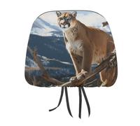 QMKFWT Panther Mountain Lion Car Seat Headrest Cover Adjustable and Reusable Anti-Dirty Flexible Hear Rest Covers Soft Dust-Proof Car Seat Headrest Protector for Most Vehicles