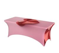QMKFWT Paper Heart Decorative Tablecloth Protector for Wedding, Banquet & Parties6FT Spandex Rectangle Tablecloths, Stretch Washable Table Cloth Wrinkle Free Patio Table Cover
