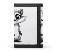 QMKFWT Raccoon Painting Casual Wallet Credit Card Holder Premium Document Organizer Case for Men And Women