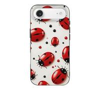 QMKFWT Red Ladybug Phone Case for Phone 17, TPU Anti-Yellowing Scratch Resistant, Slim Shockproof Cover with Precise Cutouts, Supports Wireless Charging Phone Case for Phone 17