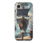QMKFWT Sea-Going Pirate Phone Case for Phone 17, TPU Anti-Yellowing Scratch Resistant, Slim Shockproof Cover with Precise Cutouts, Supports Wireless Charging Phone Case for Phone 17