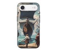 QMKFWT Sea-Going Pirate Phone Case for Phone 17, TPU Anti-Yellowing Scratch Resistant, Slim Shockproof Cover with Precise Cutouts, Supports Wireless Charging Phone Case for Phone 17