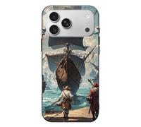 QMKFWT Sea-Going Pirate Phone Case for Phone 17, TPU Anti-Yellowing Scratch Resistant, Slim Shockproof Cover with Precise Cutouts, Supports Wireless Charging Phone Case for Phone 17