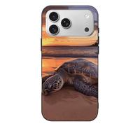 QMKFWT Sea Turtle Sunset Phone Case for Phone 17, TPU Anti-Yellowing Scratch Resistant, Slim Shockproof Cover with Precise Cutouts, Supports Wireless Charging Phone Case for Phone 17