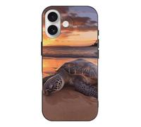 QMKFWT Sea Turtle Sunset Phone Case for Phone 17, TPU Anti-Yellowing Scratch Resistant, Slim Shockproof Cover with Precise Cutouts, Supports Wireless Charging Phone Case for Phone 17