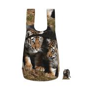 QMKFWT Siberian tiger cubs Backpack - Lightweight 16L Foldable Hiking Daypack Packable Back Pack Travel Bag Zipper