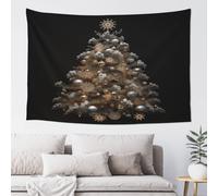 QMKFWT Silver Christmas Tree Tapestry Aesthetic Wall Hanging Tapestries 60'' x 40'' Boho Tapestries Vertical Wall Art Decorative Funny Vintage Poster Flag Tapestry for Bedroom Living Room Decor
