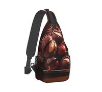 QMKFWT Sling Bag for Women Men Crossbody Shoulder Bag A Few Chestnuts Chest Bag Small Sling Backpack Daypack Fanny Packs