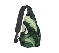 QMKFWT Sling Bag for Women Men Crossbody Shoulder Bag Flowing Leaves Chest Bag Small Sling Backpack Daypack Fanny Packs