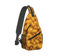 QMKFWT Sling Bag for Women Men Crossbody Shoulder Bag Pasta Chest Bag Small Sling Backpack Daypack Fanny Packs