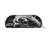 QMKFWT Squirrel Opens Its Mouth Pencil Pouch Leather,Small Pen Bags With Zipper For Pencils,Pens,Markers,Makeups,Change,Coins