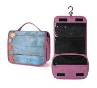 QMKFWT Things on The Ground Toiletry Bag Waterproof Makeup Bag with Hanging Hook Cosmetic Bags for Women Travel Essentials