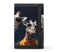 QMKFWT Three Giraffes Casual Wallet Credit Card Holder Premium Document Organizer Case for Men And Women