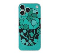 QMKFWT Turquoise and Black Phone Case for Phone 17, TPU Anti-Yellowing Scratch Resistant, Slim Shockproof Cover with Precise Cutouts, Supports Wireless Charging Phone Case for Phone 17