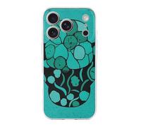 QMKFWT Turquoise and Black Phone Case for Phone 17, TPU Anti-Yellowing Scratch Resistant, Slim Shockproof Cover with Precise Cutouts, Supports Wireless Charging Phone Case for Phone 17