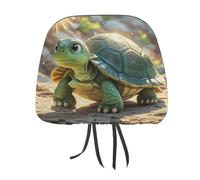 QMKFWT Turtle in The Sun Car Seat Headrest Cover Adjustable and Reusable Anti-Dirty Flexible Hear Rest Covers Soft Dust-Proof Car Seat Headrest Protector for Most Vehicles