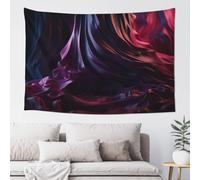 QMKFWT Wavy Texture Tapestry Aesthetic Wall Hanging Tapestries 60'' x 40'' Boho Tapestries Vertical Wall Art Decorative Funny Vintage Poster Flag Tapestry for Bedroom Living Room Decor