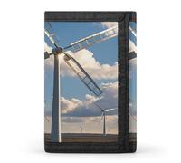 QMKFWT Windmills Casual Wallet Credit Card Holder Premium Document Organizer Case for Men And Women