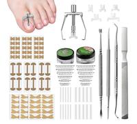 QMLING Ingrown Toenails Tool Set: Toenail Correction Patch, Nail Clip Toenails, Ingrown Toenail Correction for Treating Ingrown Toenails