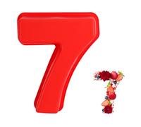 QMLING Large Number Cake Tins Number 7 Silicone Cake Mould 10 Inch | Safe Heat-Resistant Easy to Clean Number Cake Moulds for Birthday and Anniversary