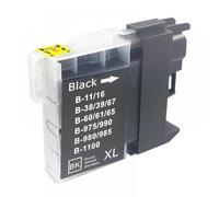 QMLQRGKF 1/4/8/12PCS LC38 LC39 LC61 LC65 LC980 LC985 LC990 LC1100 Ink Cartridge for DCP-J125 185C 195C J315W DCP-145C 185C 385C 535 Printer(K 1PC)