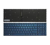 QMLQRGKF 15 Laptop Keyboard Compatible With 15-DA 15-DB TPN-C135 TPN-C136 250 G7 255 G7 15S-DU 15-DY 15S-DY 15-DW 15-CS TPN-C139(BLUE WITH BACKLIT)