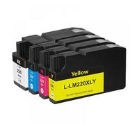 QMLQRGKF 1pcs/1set Compatible LM220 LM-220 LM220XL Ink Cartridge For OfficeEdge Pro 4000c Pro4000 Pro5500 Pro5500t 4000 5500 Series(1SET(KCMY))