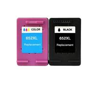 QMLQRGKF 2pcs Compatible Ink Cartridge Works With 652 Fits Deskjet 1115 2135 2136 2138 3635 3636 4535 4536 Printers Replacement For 652 Printer Cartridge(1 SET)