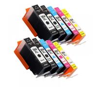 QMLQRGKF 364XL Compatible Ink Cartridge Compatible With Photosmart 5510 5515 6510 And More Printer Models(2SET 10PCS)