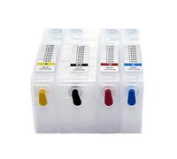 QMLQRGKF 4Color EMPTY Refillable Ink Cartridge Compatible With MAXIFY MB2340 MB2040 MB2140 MB2740 Printer Featuring ARC Chip