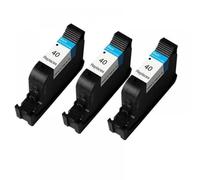 QMLQRGKF 51640A Black ink cartridge compatible Compatible With 40 Replacement hp40 Designjet 230 250c 330 350c 430 450c printer(3 Black)