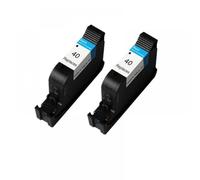 QMLQRGKF 51640A Black ink cartridge compatible Compatible With 40 Replacement hp40 Designjet 230 250c 330 350c 430 450c printer(2 Black)