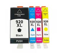 QMLQRGKF 920XL Compatible Ink Cartridge Compatible With Use In 920 Officejet 6000 6500 6500A 7000 7500 7500A Printers(1SET)