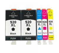 QMLQRGKF 920XL Compatible Ink Cartridge Compatible With Use In 920 Officejet 6000 6500 6500A 7000 7500 7500A Printers(5PCS)