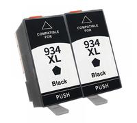 QMLQRGKF 934XL 935XL Compatible Ink Cartridge Compatible With Officejet Pro 6230 6830 6835 Series Printers(2 Black)