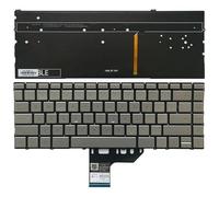 QMLQRGKF Backlit Laptop Keyboard Compatible With Spectre 13-AC Series Including 13-ac000 13t-ac000 13-ac0xx 13-ac023dx 13-ac033dx 13-ac063dx Models In US Black Silver Gray Color Options(SILVER)