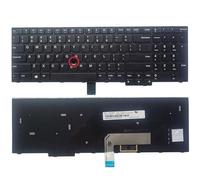 QMLQRGKF Black Laptop Keyboard For Compatible E570 E575 E570C Without Backlight(NO POINTING STICK)