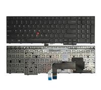 QMLQRGKF Black Laptop Keyboard For Compatible E570 E575 E570C Without Backlight(WITH POINTING STICK)