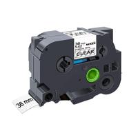 QMLQRGKF Clear Label Tape With Black Text Compatible With STe-141 STe-151 STe-161 Stencil Printers(36mm)