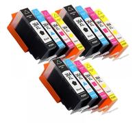 QMLQRGKF Compatible 364XL Ink Cartridge For Photosmart 5510 5515 5520 7520 B109a 6510 Deskjet 3070A 7510 Printers(3SET 12PCS)
