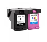 QMLQRGKF Compatible 63XL Ink Cartridge Compatible With OfficeJet Series 3830 3831 3832 3833 3834 4650 4652 4654 4655 5220 5230 Printers(1Black 1Color)