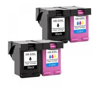 QMLQRGKF Compatible 63XL Ink Cartridge Compatible With OfficeJet Series 3830 3831 3832 3833 3834 4650 4652 4654 4655 5220 5230 Printers(2Black 2Color)