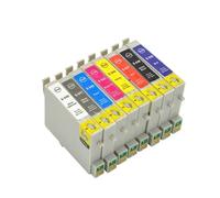 QMLQRGKF Compatible 8pcs Ink Cartridges T0540 T0541 T0542 T0543 T0544 T0547 T0548 T0549 For Inkjet R800